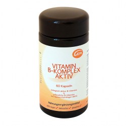 Vitamin B Komplex Aktiv, 60 Kapseln vegan, gluteinfrei, laktosefrei